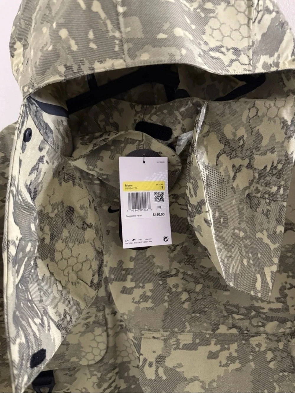 Nike Tech Woven Cordura Jacket Camo  IF8494-276 Men’s Size S